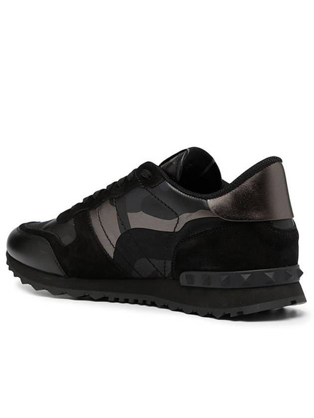 Black camouflage Rockstud sneakers S0723 E43 - VALENTINO - BALAAN 3