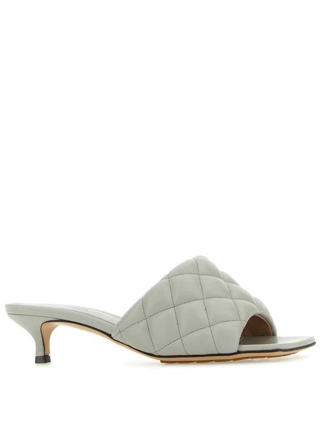 Padded Leather Mule Light Grey - BOTTEGA VENETA - BALAAN 3