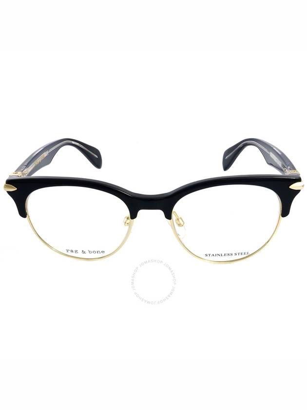 Rag and Bone Demo Oval Unisex Eyeglasses RNB 3009 02M2 49 - RAG & BONE - BALAAN 1