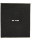 Lizard Pattern Embossed Fragment Zipper Card Wallet Black - SAINT LAURENT - BALAAN 8