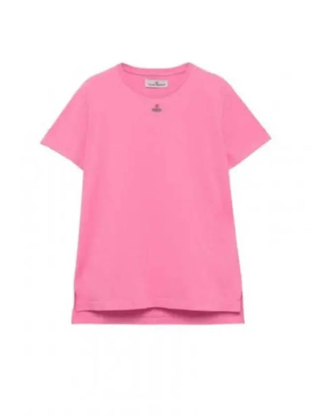 Embroided ORB Peru Short Sleeve T-Shirt Pink - VIVIENNE WESTWOOD - BALAAN 2