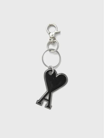 Heart Logo Keyring Black - AMI - BALAAN 1