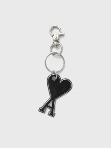 Heart Logo Keyring Black - AMI - BALAAN 1