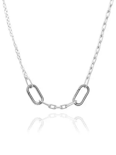 Double Link Chain Necklace Silver - PANDORA - BALAAN 2