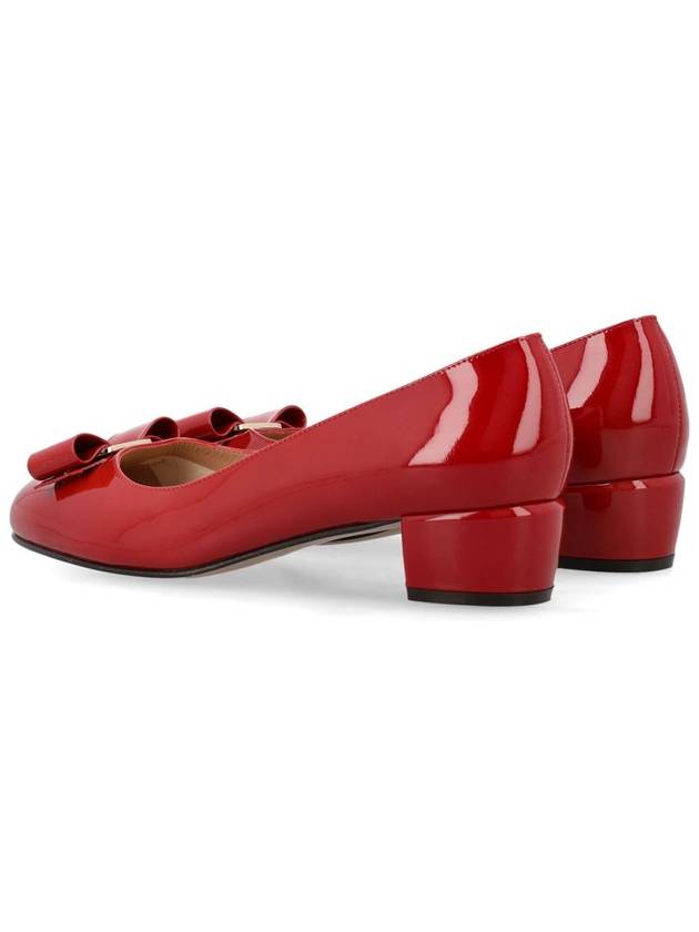 Salvatore Ferragamo Vara Bow Patent Leather Pumps - SALVATORE FERRAGAMO - BALAAN 4