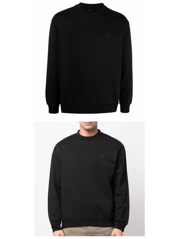 back logo printing sweatshirt black - MONCLER - BALAAN 5