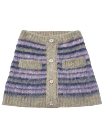 Striped Mohair Skirt Azalea Women s - MARNI - BALAAN 1