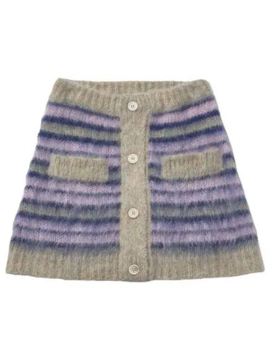 Striped mohair skirt Azalea - MARNI - BALAAN 1