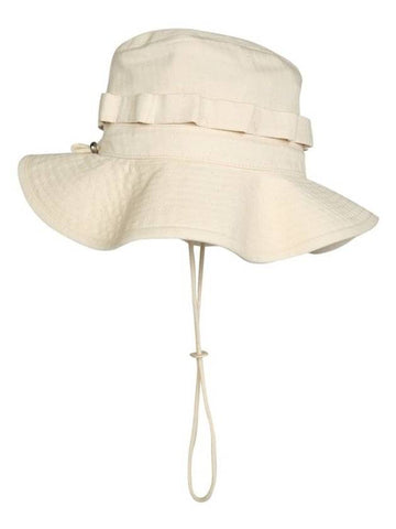 Wide Brim Cotton Bucket Hat Ivory - JIL SANDER - BALAAN 1