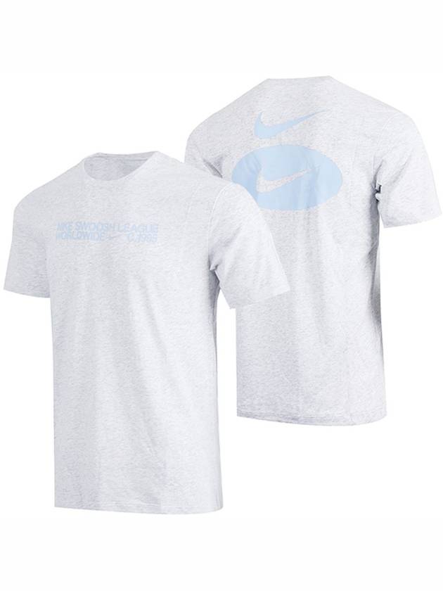 Genuine Sportswear Essential Core 4 Tee University Blue DM6410 051 - NIKE - BALAAN 1