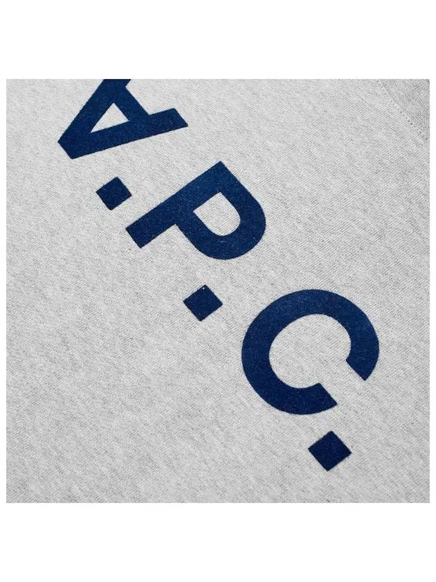 Men's VPC Logo Print Crew Neck Sweatshirt Grey - A.P.C. - BALAAN 4