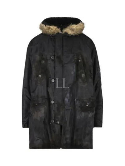 Fur Hooded Military Parka Black - BALENCIAGA - BALAAN 2