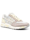 Mick 6615 Logo Suede Low Top Sneakers Grey Beige Yellow - PREMIATA - BALAAN 3