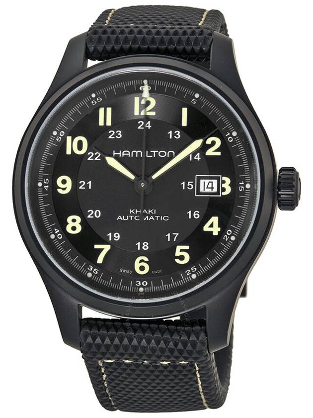 Khaki Field Titanium Watch Black - HAMILTON - BALAAN 3