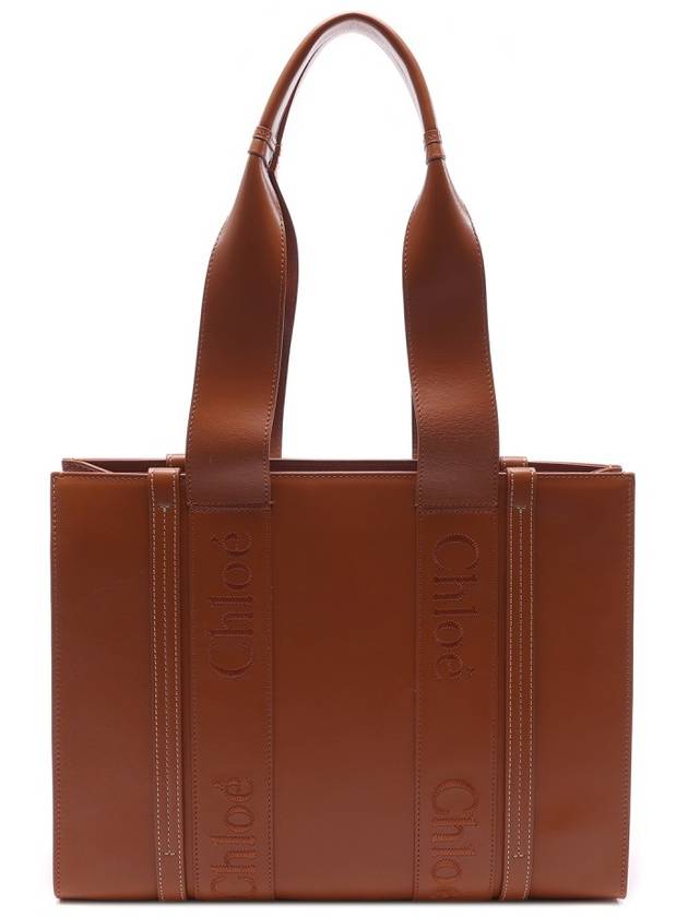 Woody Medium Tote Bag Brown - CHLOE - BALAAN 5