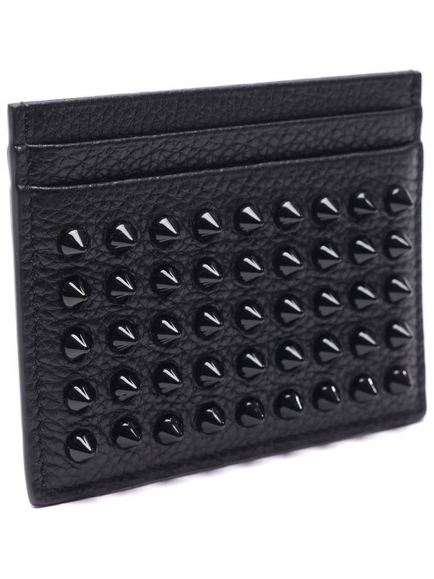 Chios Spike Card Wallet Black - CHRISTIAN LOUBOUTIN - BALAAN 4