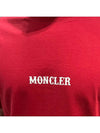 Genius Fragment Logo Short Sleeve TShirt Red - MONCLER - BALAAN 6