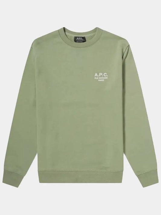 Sweatshirt Women's Sky Sweatshirt Rumadame Embroidered Logo Khaki COEBH F27700 - A.P.C. - BALAAN 1