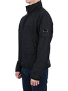 Lens Wappen Zip-Up Jacket Black - CP COMPANY - BALAAN 5