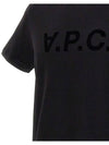 VPC Logo Organic Cotton Short Sleeve T-Shirt Black - A.P.C. - BALAAN 5