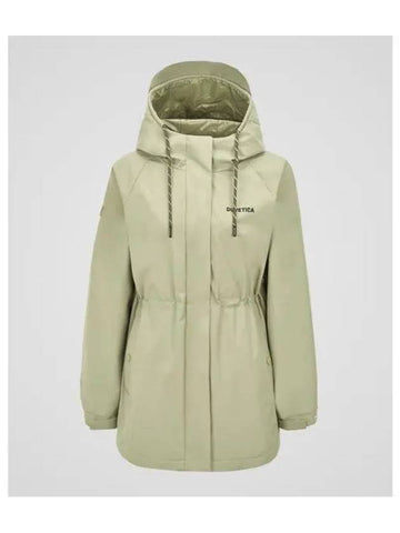 Caro W Mid Light Khaki Women s Wind Jacket - DUVETICA - BALAAN 1