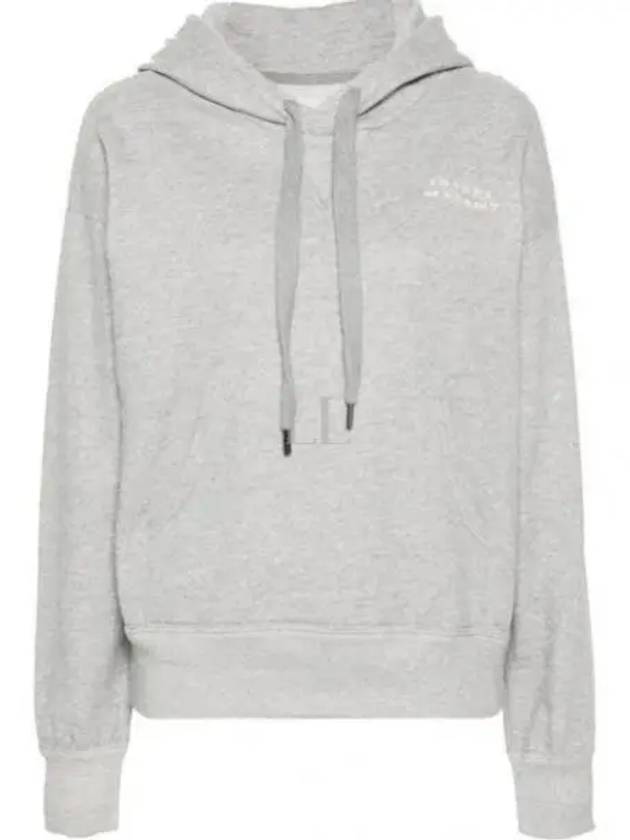 Solena Embroidered Logo Oversized Hoodie Grey - ISABEL MARANT - BALAAN 2