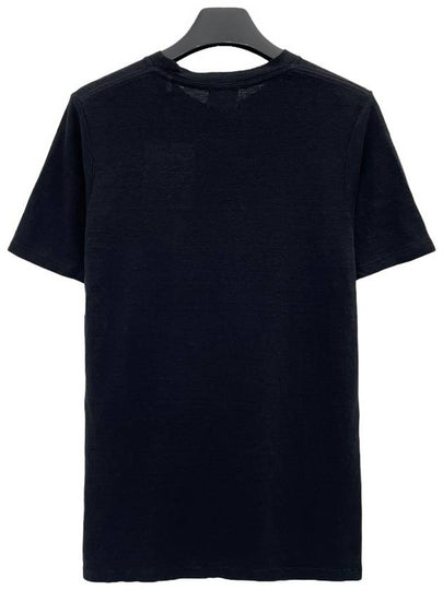 Logo Linen Short Sleeve TShirt TS0045 H01BK - ISABEL MARANT - BALAAN 2