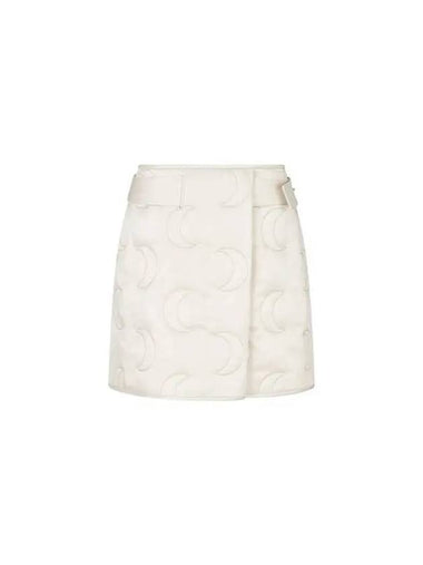 Women s Duck Down Belted Quilted Skirt Ecru - GIORGIO ARMANI - BALAAN 1