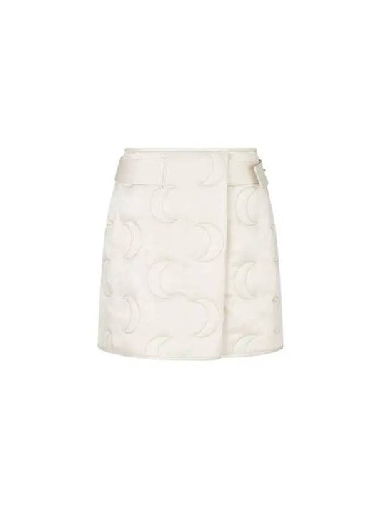 Women s Duck Down Belted Quilted Skirt Ecru - GIORGIO ARMANI - BALAAN 1