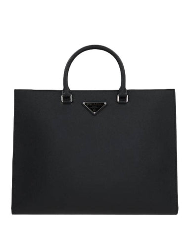 Saffiano Leather Tote Bag Black - PRADA - BALAAN 1