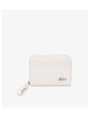 Women s Daily Lifestyle Zipper Half Wallet Ivory - LACOSTE - BALAAN 1