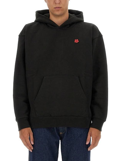 Boke Flower Oversized Hoodie Black - KENZO - BALAAN 2