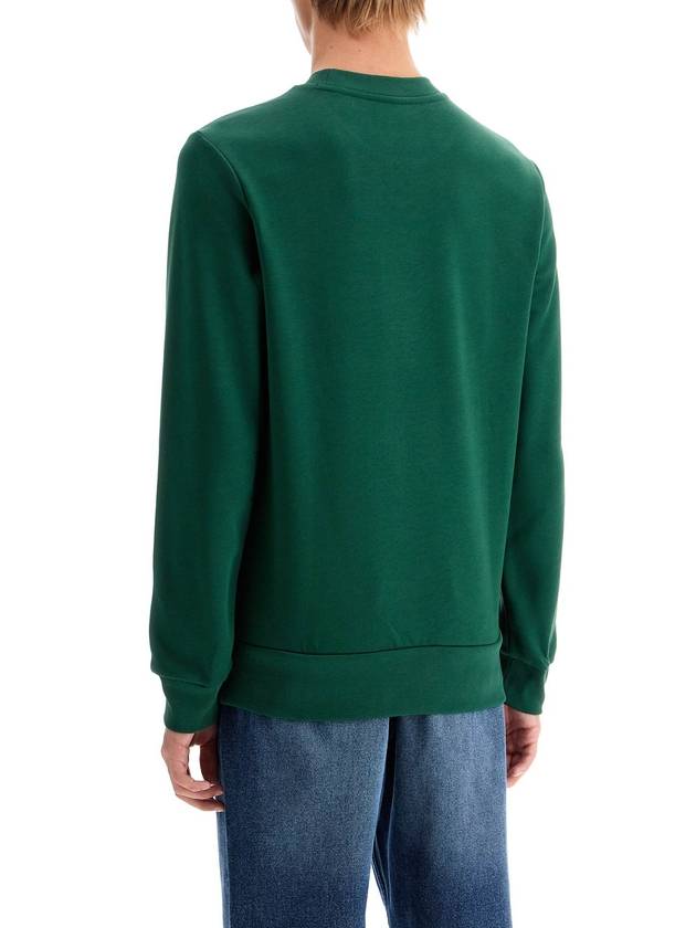 Logo Patch Crew Neck Sweatshirt Green - LACOSTE - BALAAN 4