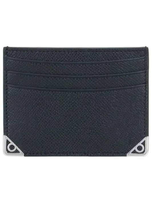 Salvatore slim leather card wallet black - SALVATORE FERRAGAMO - BALAAN.