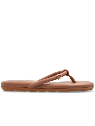 Gianvito Rossi Leather Flip-flops, Women's, Pink - GIANVITO ROSSI - BALAAN 1