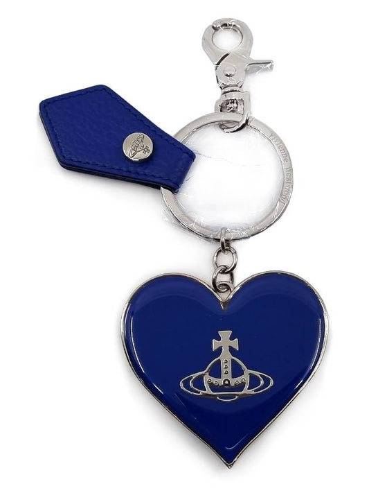 Heart ORB Leather Key Holder Blue - VIVIENNE WESTWOOD - BALAAN 2