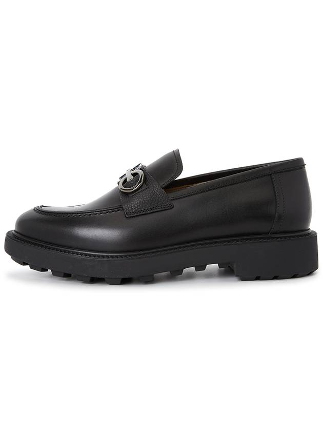 Ferragamo Gancini Men's Moccasins GALLES NERO 0762334 - SALVATORE FERRAGAMO - BALAAN 3