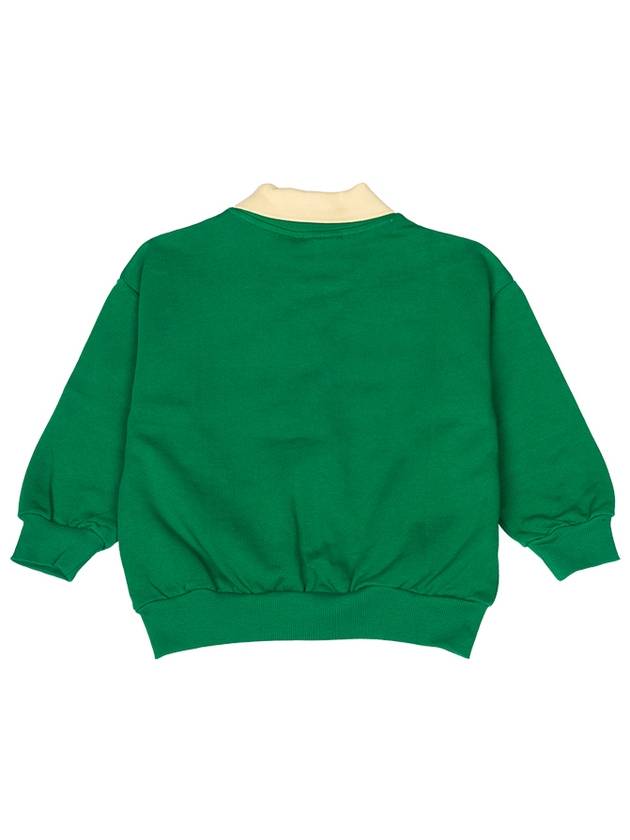 Kids collar sweatshirt 2422015975 GREEN - MINI RODINI - BALAAN 2