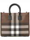 Tartan Check Freya Mini Tote Bag Brown - BURBERRY - BALAAN 5