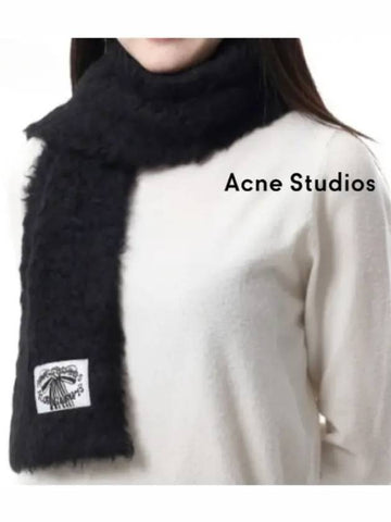 Alpaca Slim Scarf CA0346 900 - ACNE STUDIOS - BALAAN 1