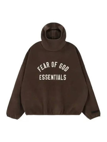 FEAR OF GOD ESSENTIALS Brushed Hoodie Brown - FEAR OF GOD ESSENTIALS - BALAAN 1