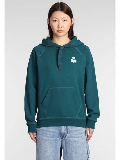 Malibu Logo Print Hooded Top Teal - ISABEL MARANT - BALAAN 2