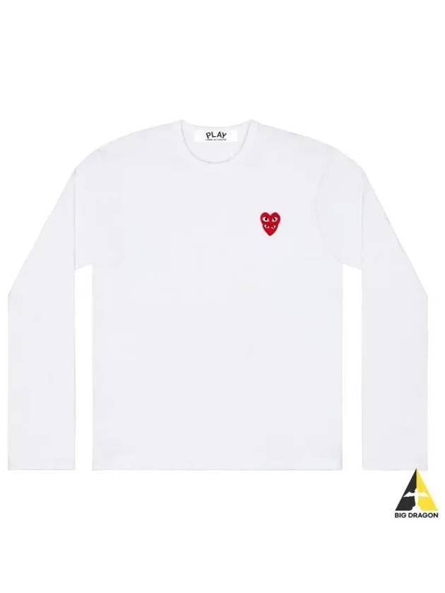 Double Red Wappen Men s Long Sleeve T Shirt AZ T292 051 2 - COMME DES GARCONS - BALAAN 1