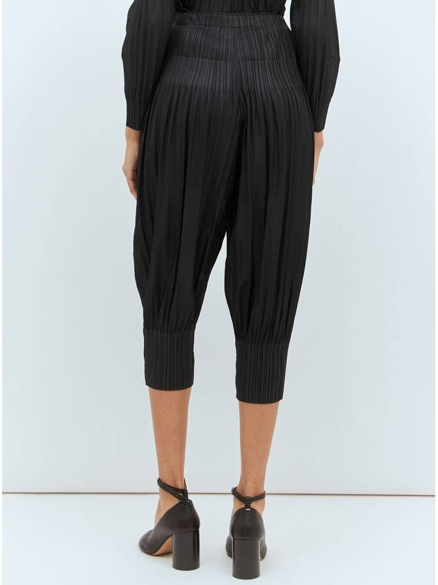 Fluffy Basic Crop Pants Dark Grey - ISSEY MIYAKE - BALAAN 4