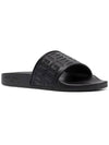 4G embossed logo band leather slippers black - GIVENCHY - BALAAN 4