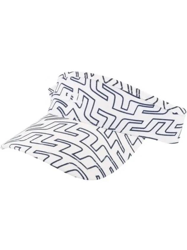 Samir Print Visor White Outline Bridge Swirl - J.LINDEBERG - BALAAN 2