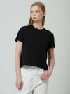 Essential Round Short Sleeve T-Shirt Black - PINBLACK - BALAAN 3