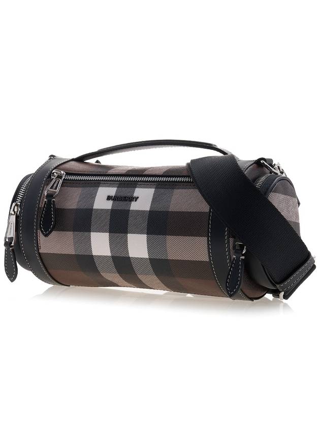 Sound Check Print Leather Cross Bag Dark Burch Brown - BURBERRY - BALAAN 3