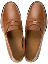 Coin Detail Leather Penny Loafers Warm Oak Brown - BURBERRY - BALAAN 3
