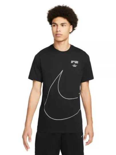 Sportswear Big Swoosh 2 Short Sleeve T-Shirt Black - NIKE - BALAAN 2